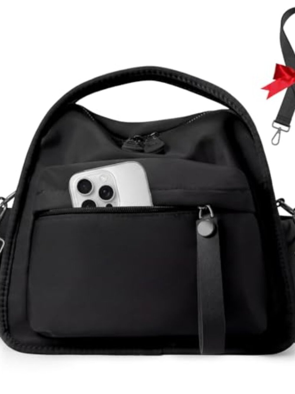 Nylon Crossbody Bag Lightweight Top Handle Shoulder Waterproof Satchel Hobo
